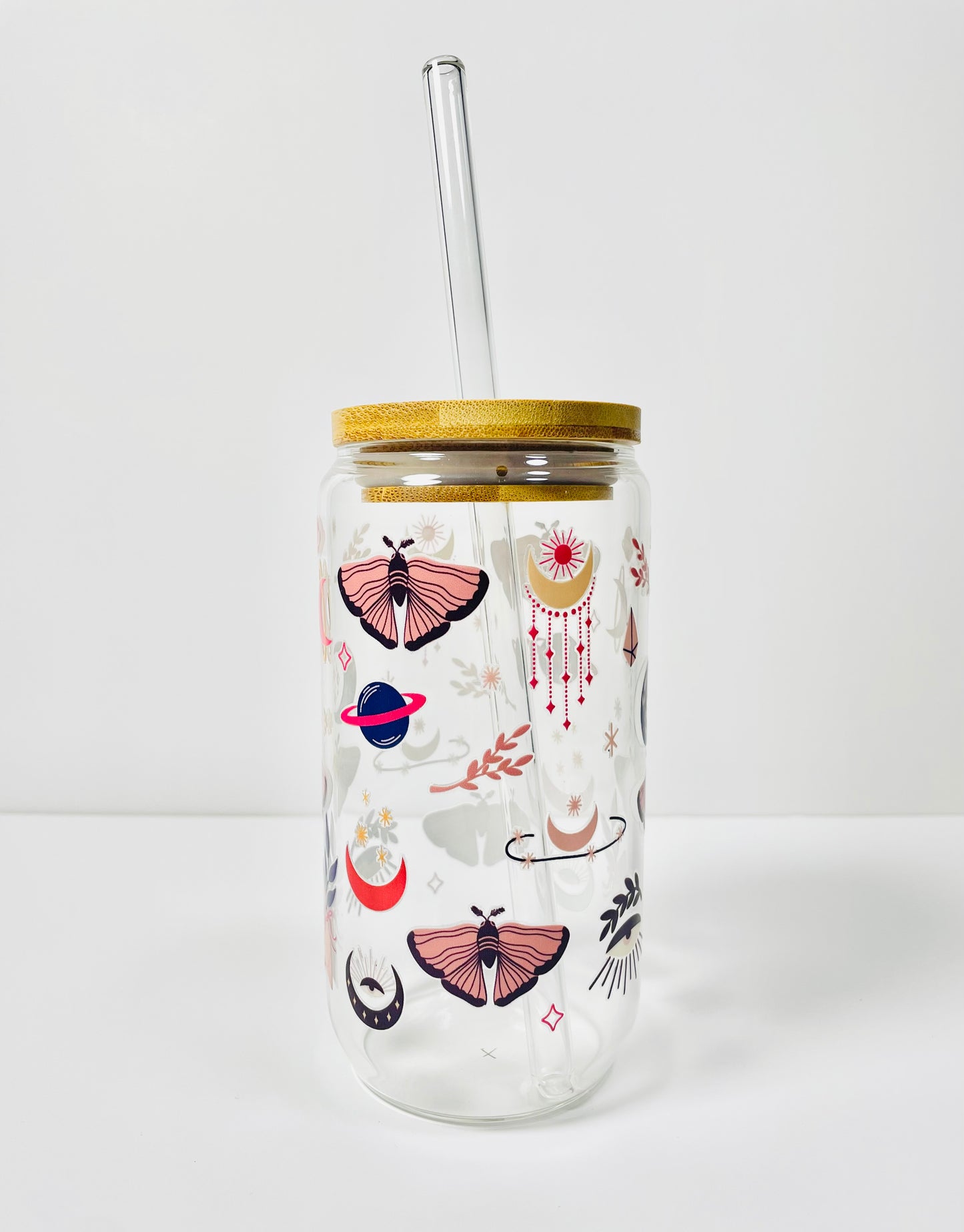 Magical Elements Pink Glass Cup