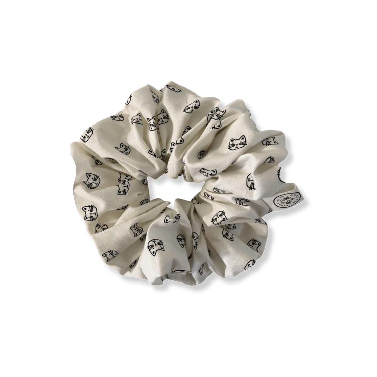 Cat Stamp Scrunchie