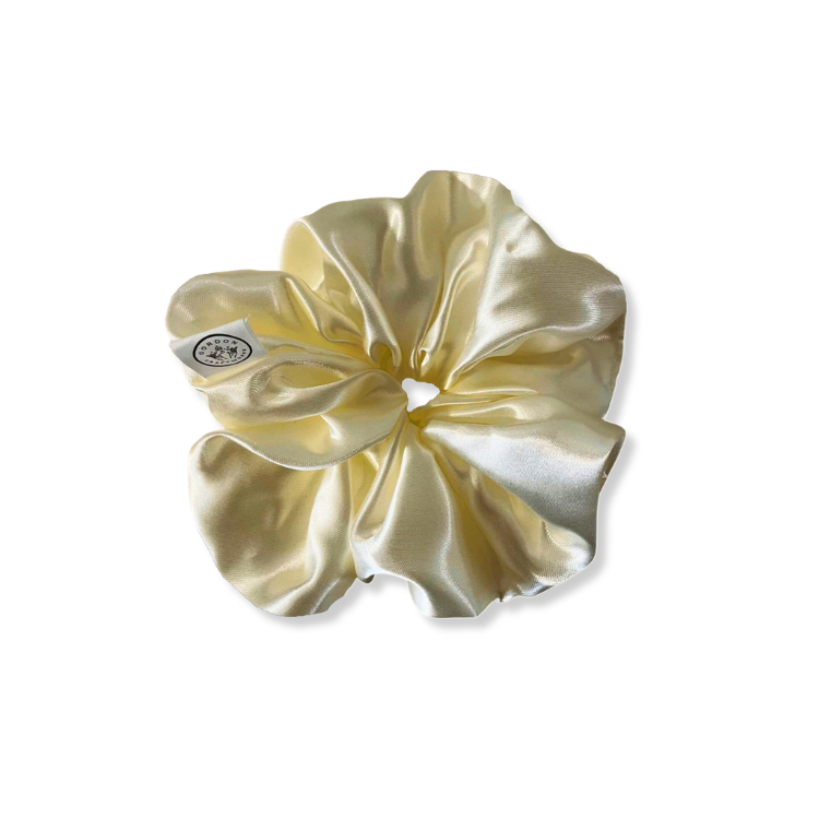 White Satin Max Scrunchie