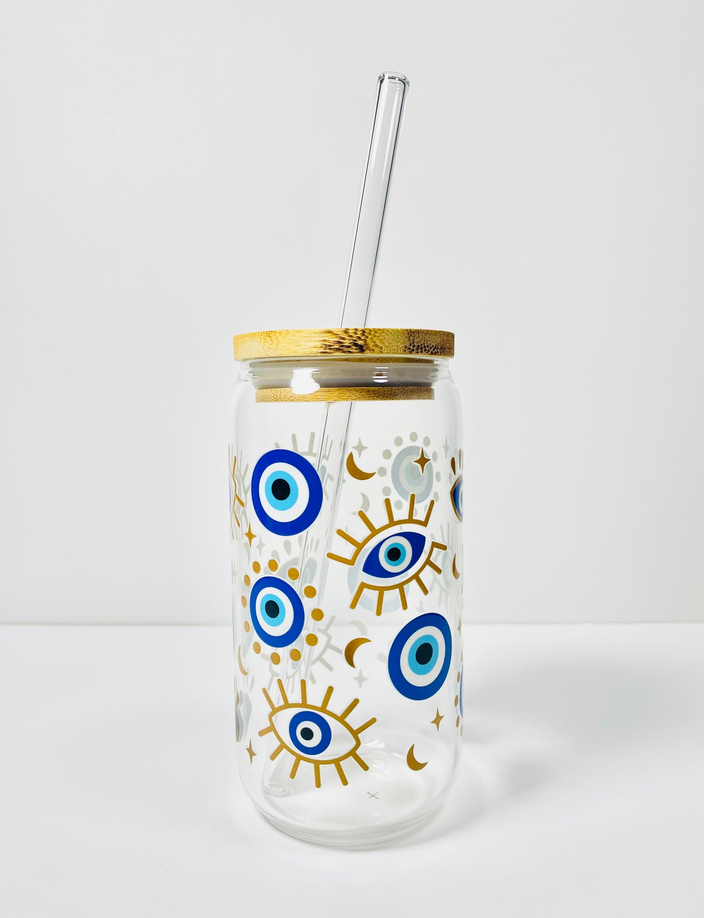 Evil Eye Glass Cup