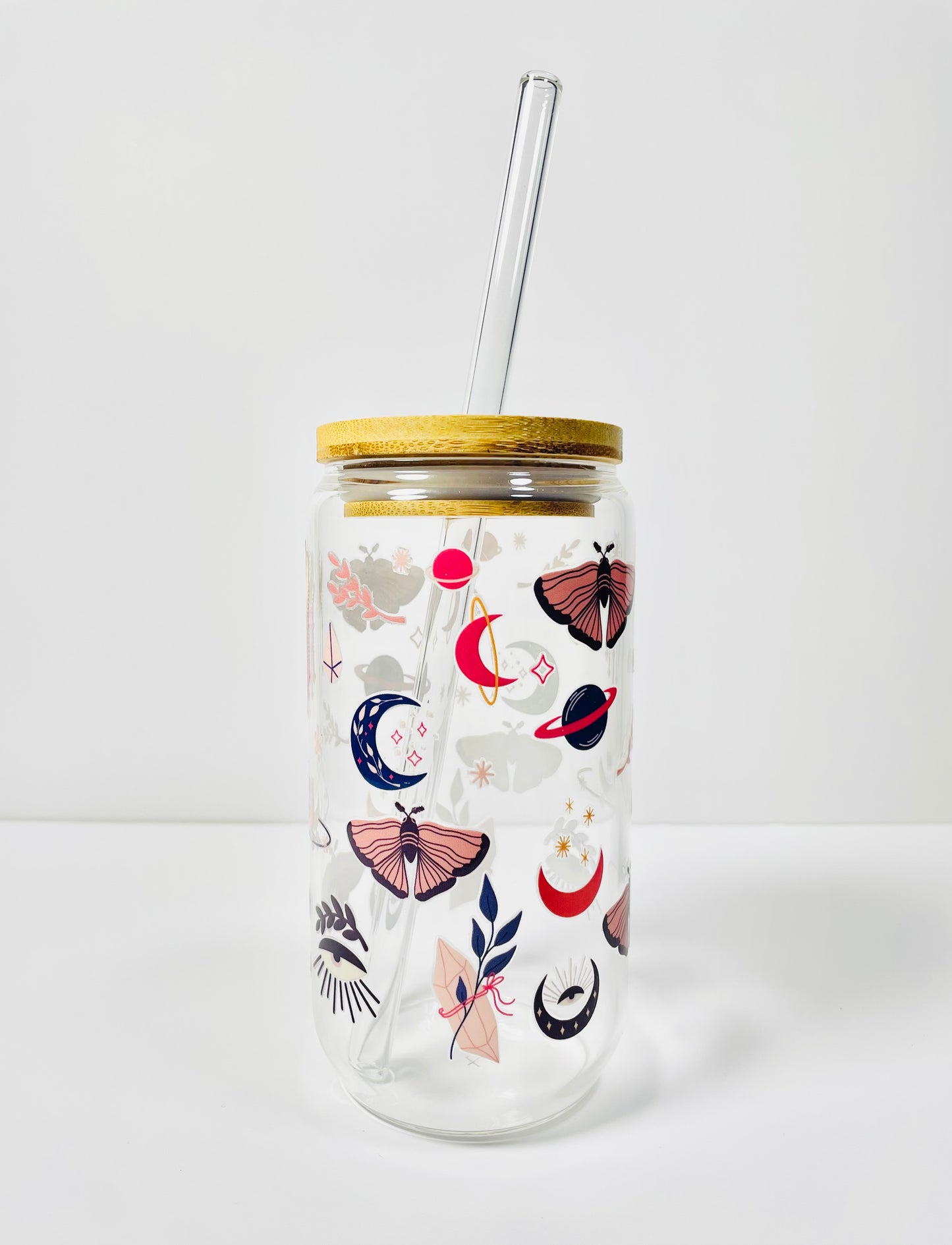 Magical Elements Pink Glass Cup