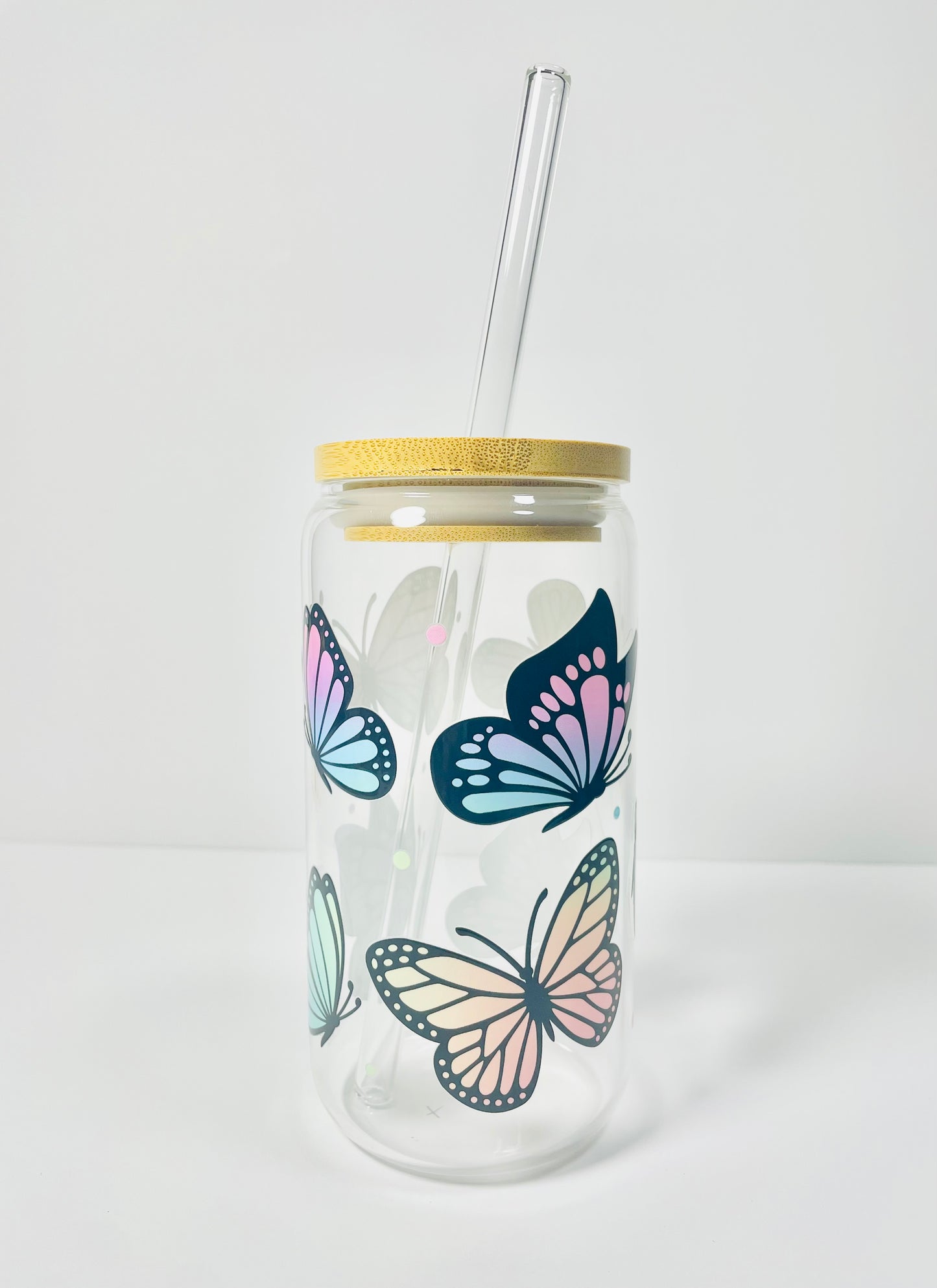 Prism Butterfly Glass Cup