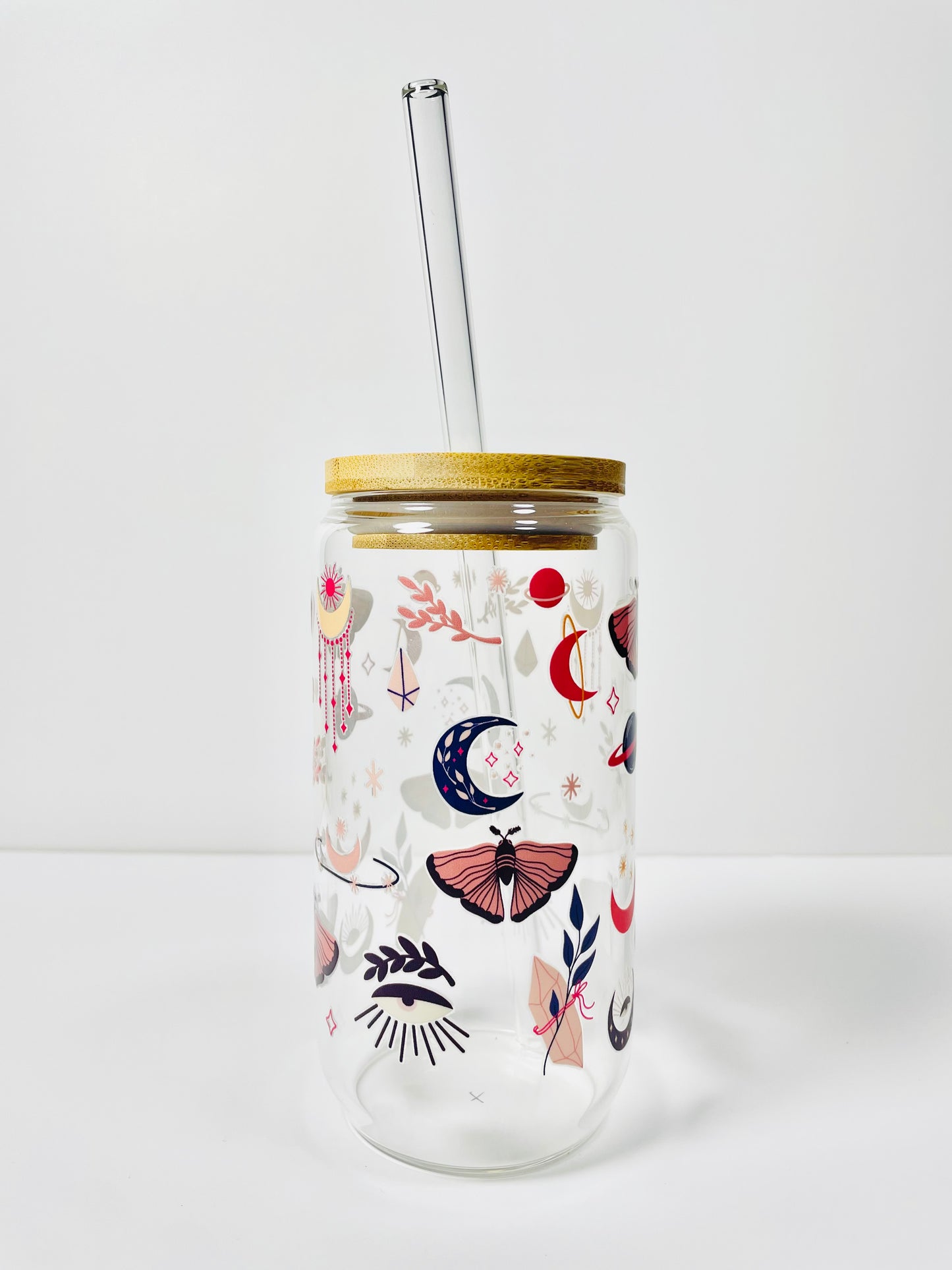 Magical Elements Pink Glass Cup