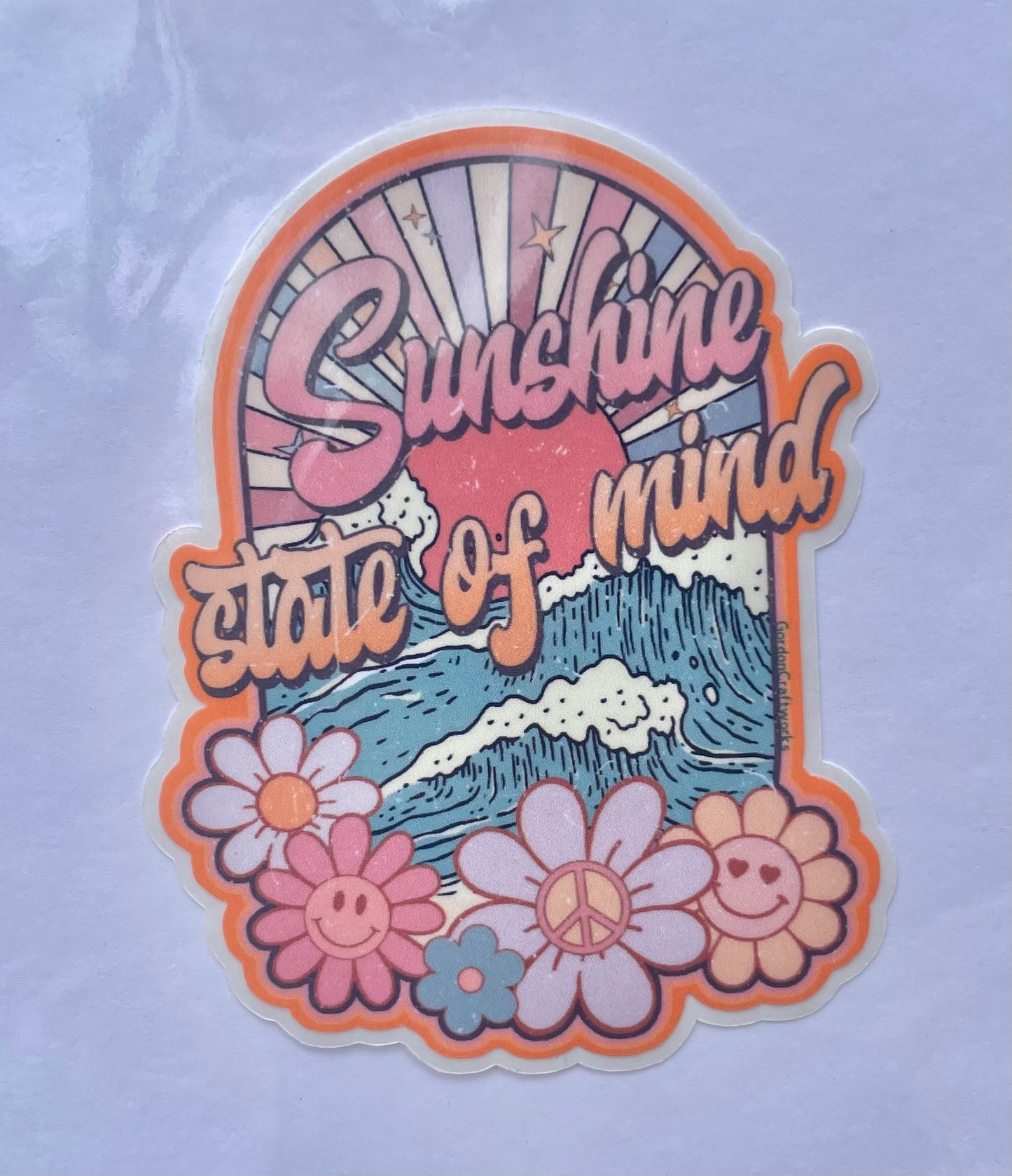 Sunshine State of Mind Easy Peel Sticker