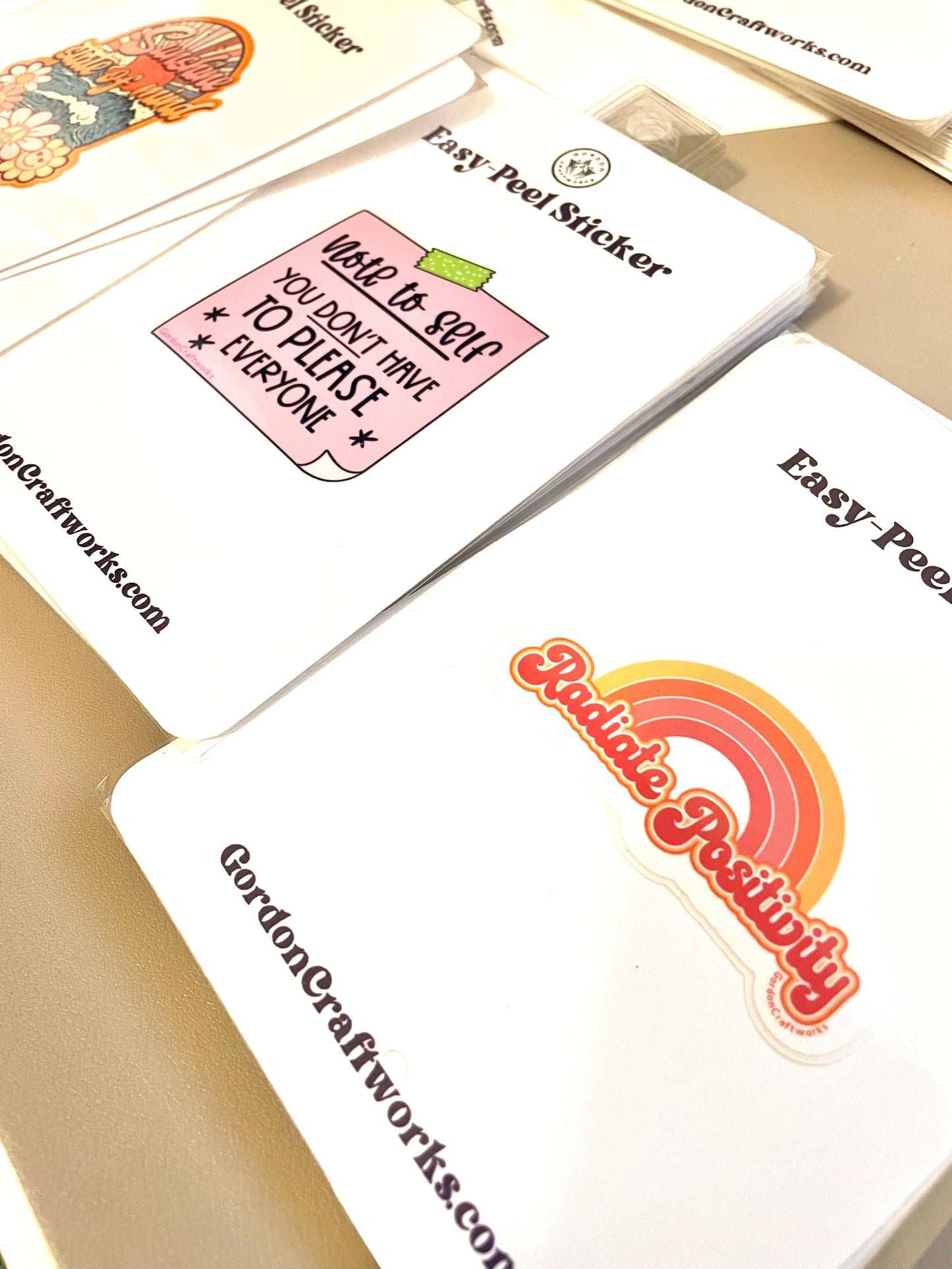 Bye Bye Bad Vibes Easy Peel Sticker