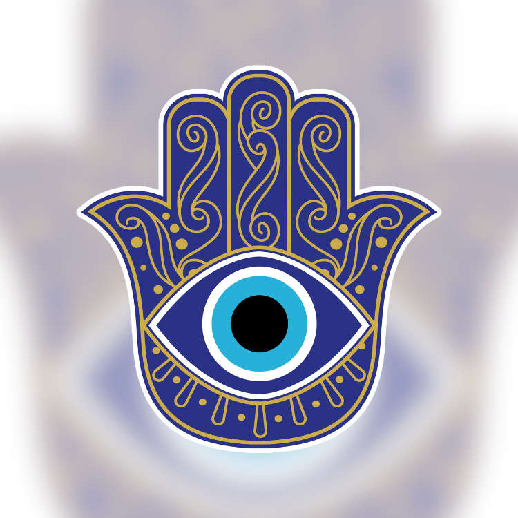 Hamsa Evil Eye Easy Peel Sticker