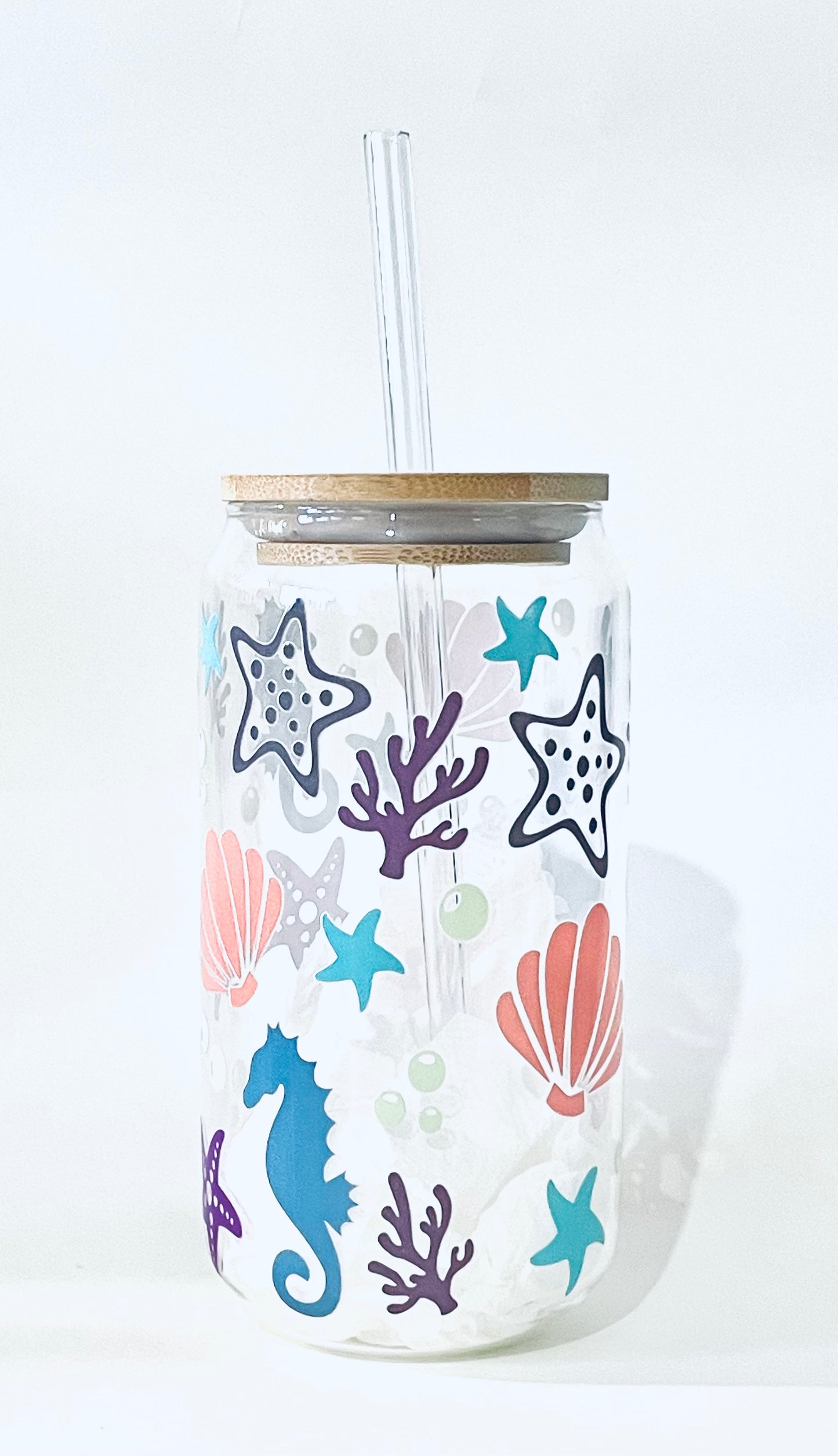 Under the Sea Glass Cup