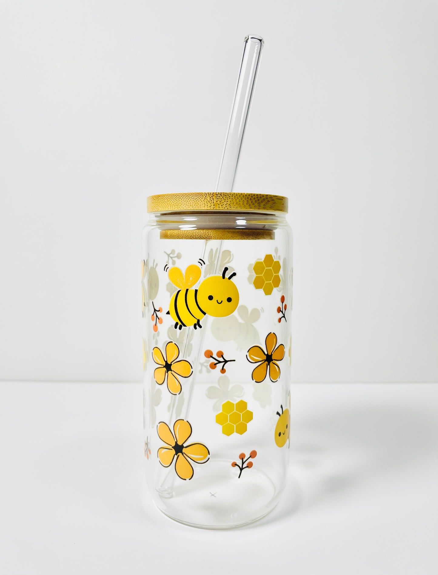 Sweet Bee Glass Cup