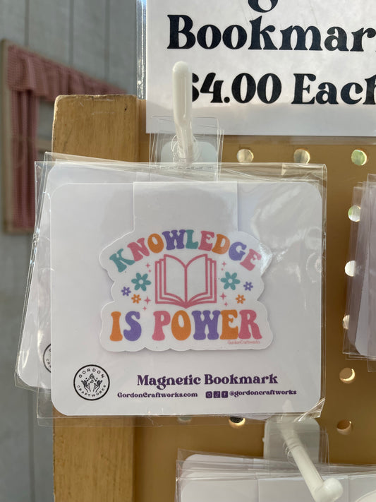 Knowledge Is Power Magnetic Bookmark