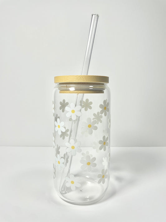 Hey Daisy Glass Cup