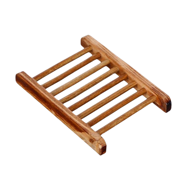 Wood Soap Dish - Brown