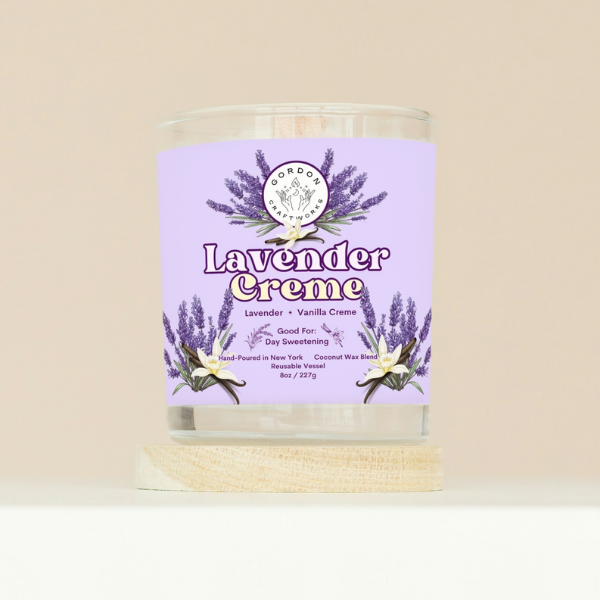 Lavender Creme Deluxe Candle