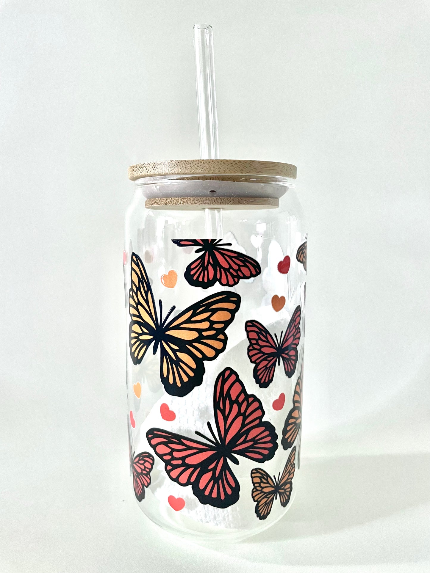 Monarch Song Glass Can