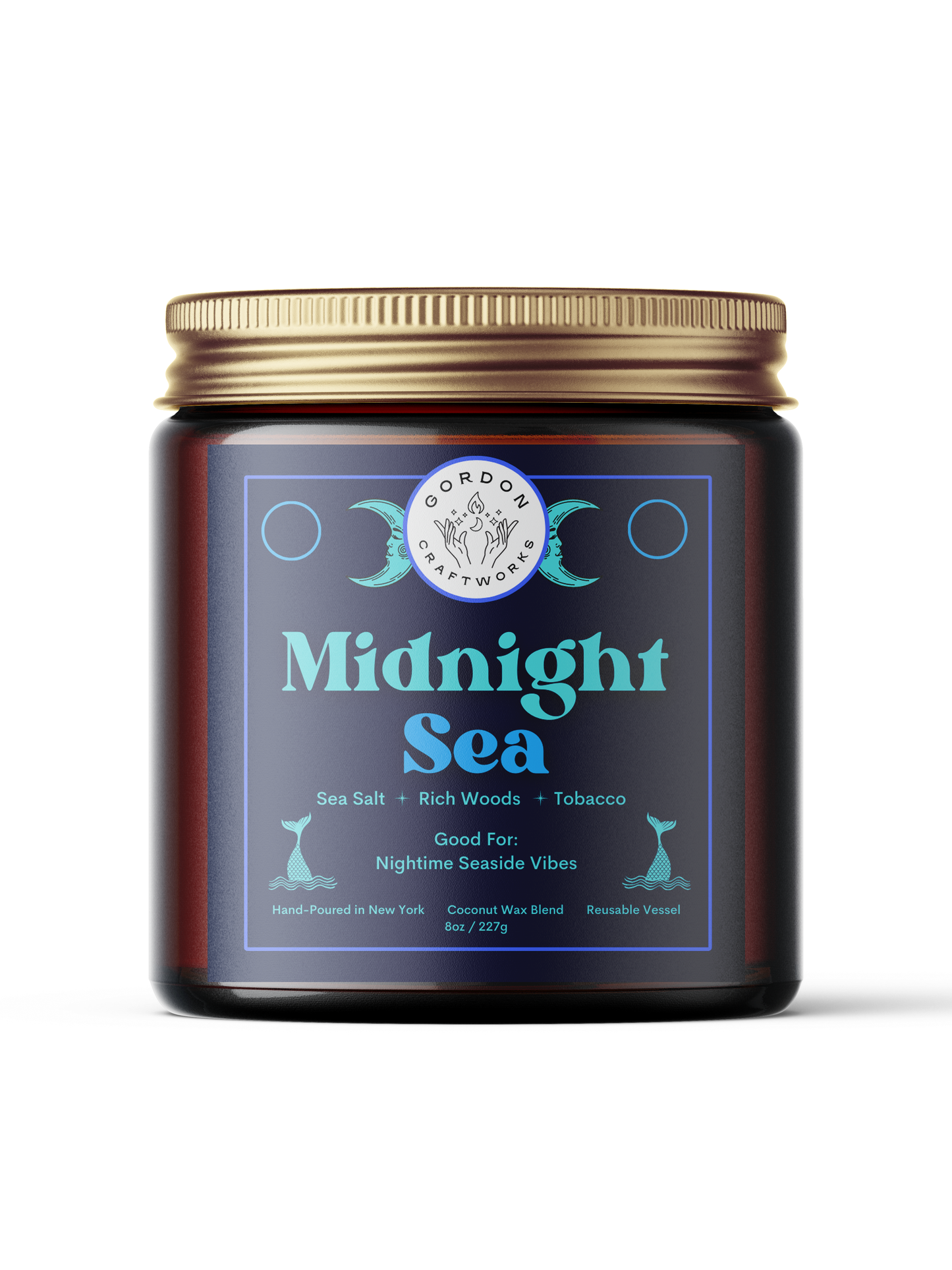 Midnight Sea Candle - Gordon Craftworks