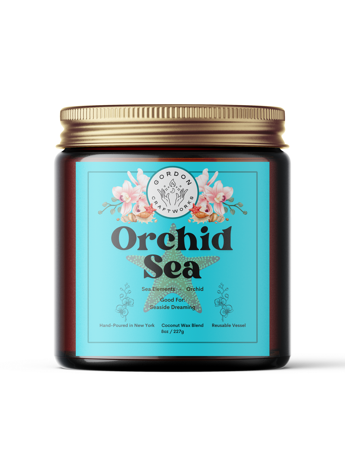 Orchid Sea Candle - Gordon Craftworks