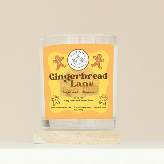 Gingerbread Lane Deluxe Candle - Gordon Craftworks