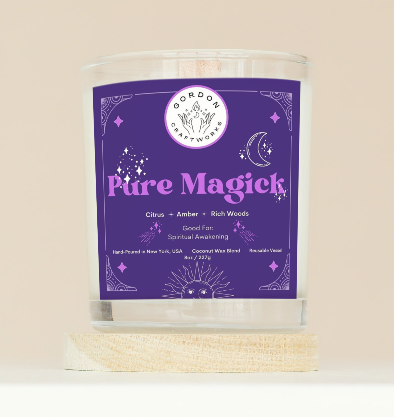 Pure Magick Deluxe Candle - Gordon Craftworks