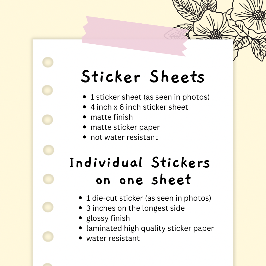 Affirmation 1 Sticker Sheet - Gordon Craftworks